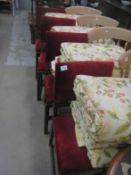 A set of 4 upholstered chairs