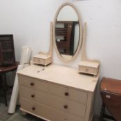 A painted dressing table