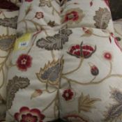A Queen size floral quilt