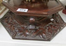 A Victorian mahogany table centrepiece