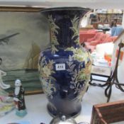 A large pottery vase