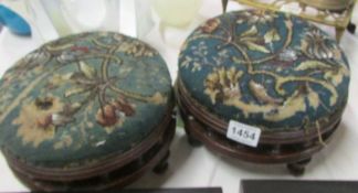 A pair of Victorian footstools