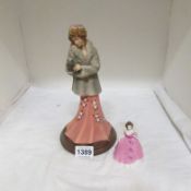 A Coalport Minuette's figurine 'Jessica' and one other