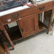 A marble topped washstand base