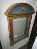 A gilt framed Regency style bevelled mirror