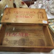 A Teacher's whisky box