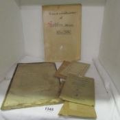 A quantity of military ephemera including 1918 General Haig letter, maps etc