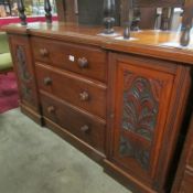 A mahogany sideboard