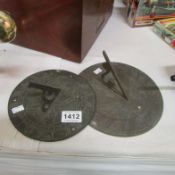 2 Victorian sundials