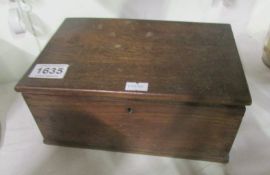 An Edwardian oak box