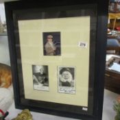 Framed and glazed Only Fools and Horses autographs