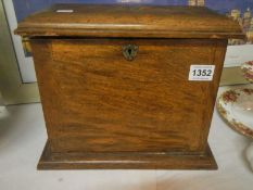 An oak stationary box