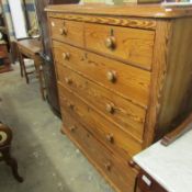 A 2 over 4 chest of drawers