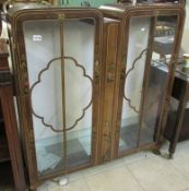 An Edwardian display cabinet painted in Chinioserie style