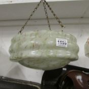 A 1930's uplighter lamp shade