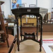 An octagonal occasional table, a/f