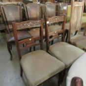 A pair of Edwardian chairs