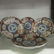 6 Oriental plates (some a/f)