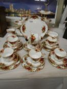 26 pieces of Royal Albert Old Country Roses teaware