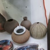 4 stoneware pots