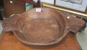 An African wooden bowl