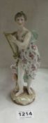 A Meissen figurine, 'Musiquu' a/f