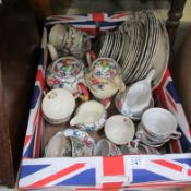 A box of Royal Doulton dinnerware