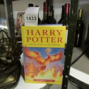 A first Edition `Harry Potter and the Order of the Pheonix`