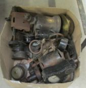 A box of sundry instruments and gauges etc