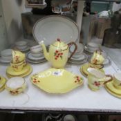 A Limoges porcelain tea set and a Royal Winton tea set