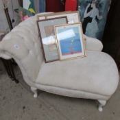 A small chaise longue