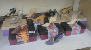 A quantity of boxed 'Just the right shoe' ornaments