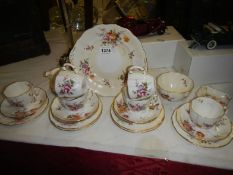 22 pieces of Royal Crown Derby teaware