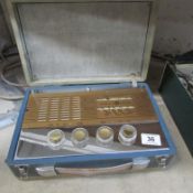 A vintage Pye portable radio