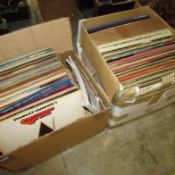 2 boxes of LP records including Elton John, Eurythmics etc