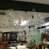 3 5-light chandeliers