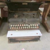 An old cash register