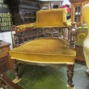 A mahogany tub chair