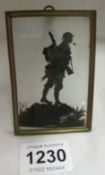 A rare WW1 paper silhouette in frame