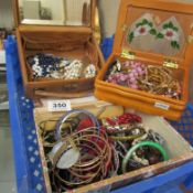 3 boxes of costume jewellery