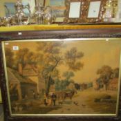 A large oak framed country scene