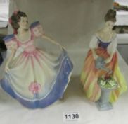 2 Royal Doulton figurines, Angela and Alexandra