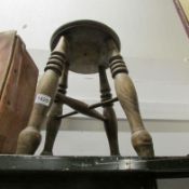 An old kitchen stool