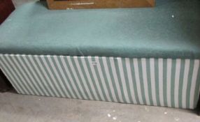 An Edwardian ottoman (re-covered)