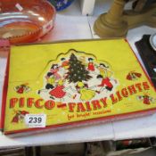A boxed set of 1950's Pifco nursery rhyme fairy lights