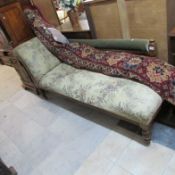 An Edwardian chaise longue