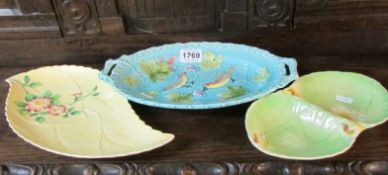 A Carlton Ware dish and 2 others