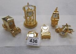 6 Miniature clocks