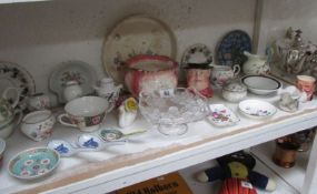 A mixed lot of china including Coalport and Royal Worcester
