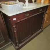 A Victorian chiffioniere converted to wash basin